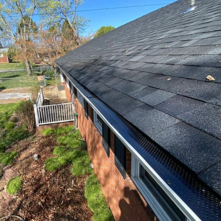 clean home gutters after professional gutter cleaning services in burlington north carolina