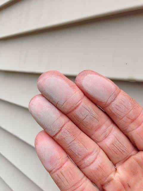 chalky siding on a residential home in Asheboro NC
