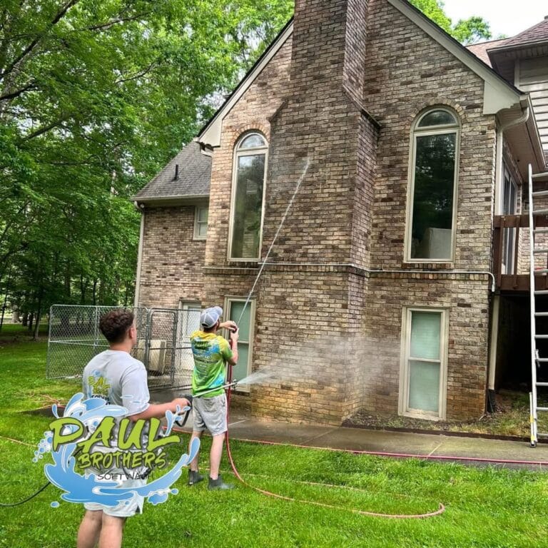 Professional house washing Asheboro NC completed by Paul Brothers Softwash