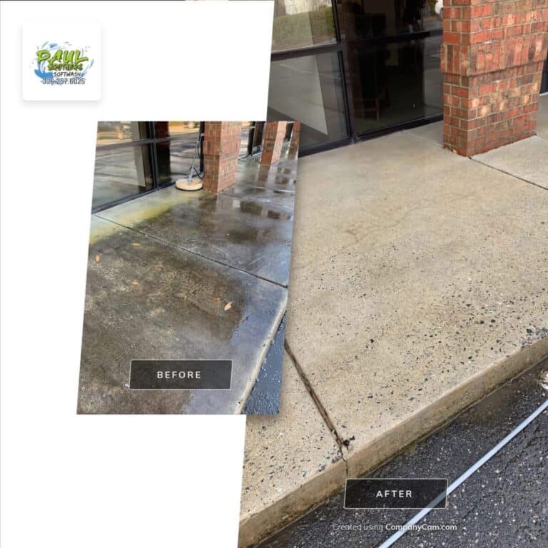 Professional concrete cleaning r